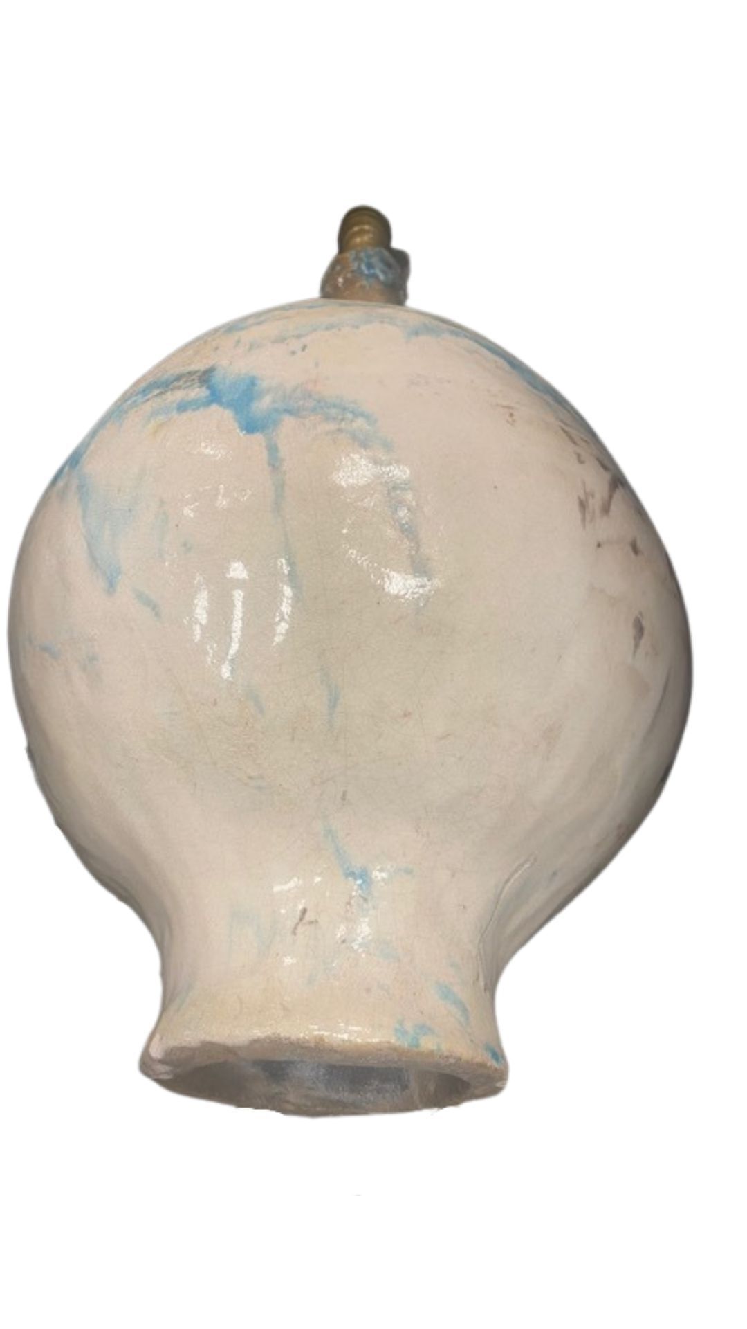 Pied de lampe céramique raku