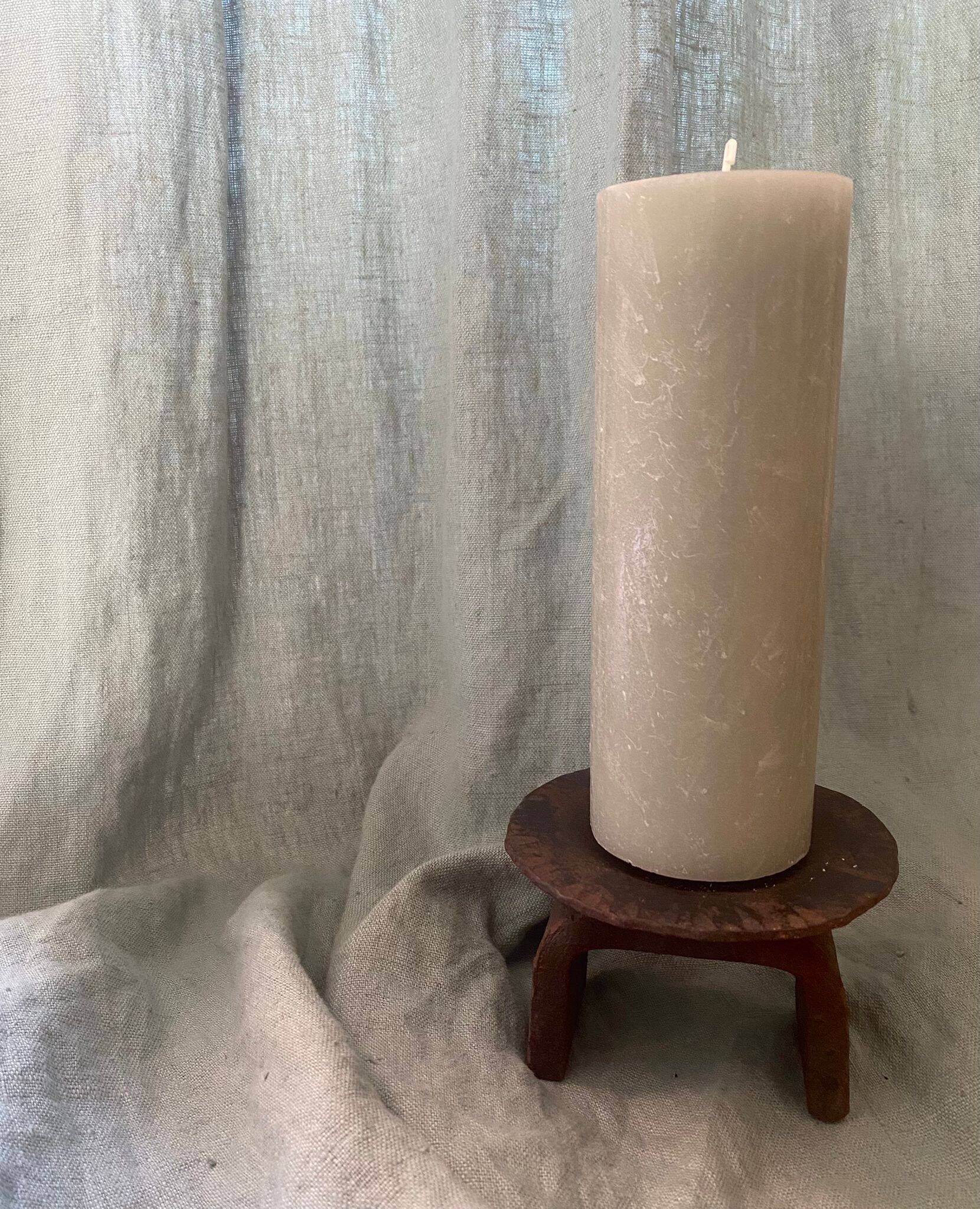 Brutalist cast iron candlestick / candle holder from the '60s.