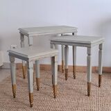 Exotic wood nesting tables