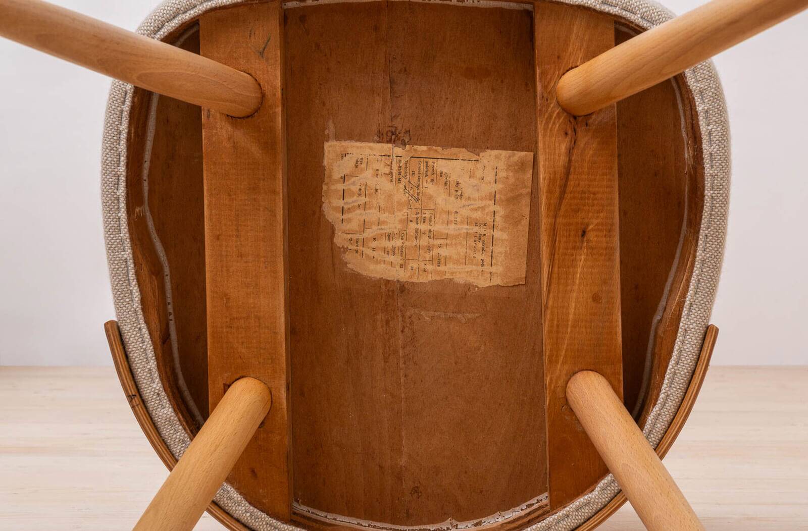 Set of 4 Mid Century Modern Dining Chairs by A.Šuman, Customizable Upholstery Available