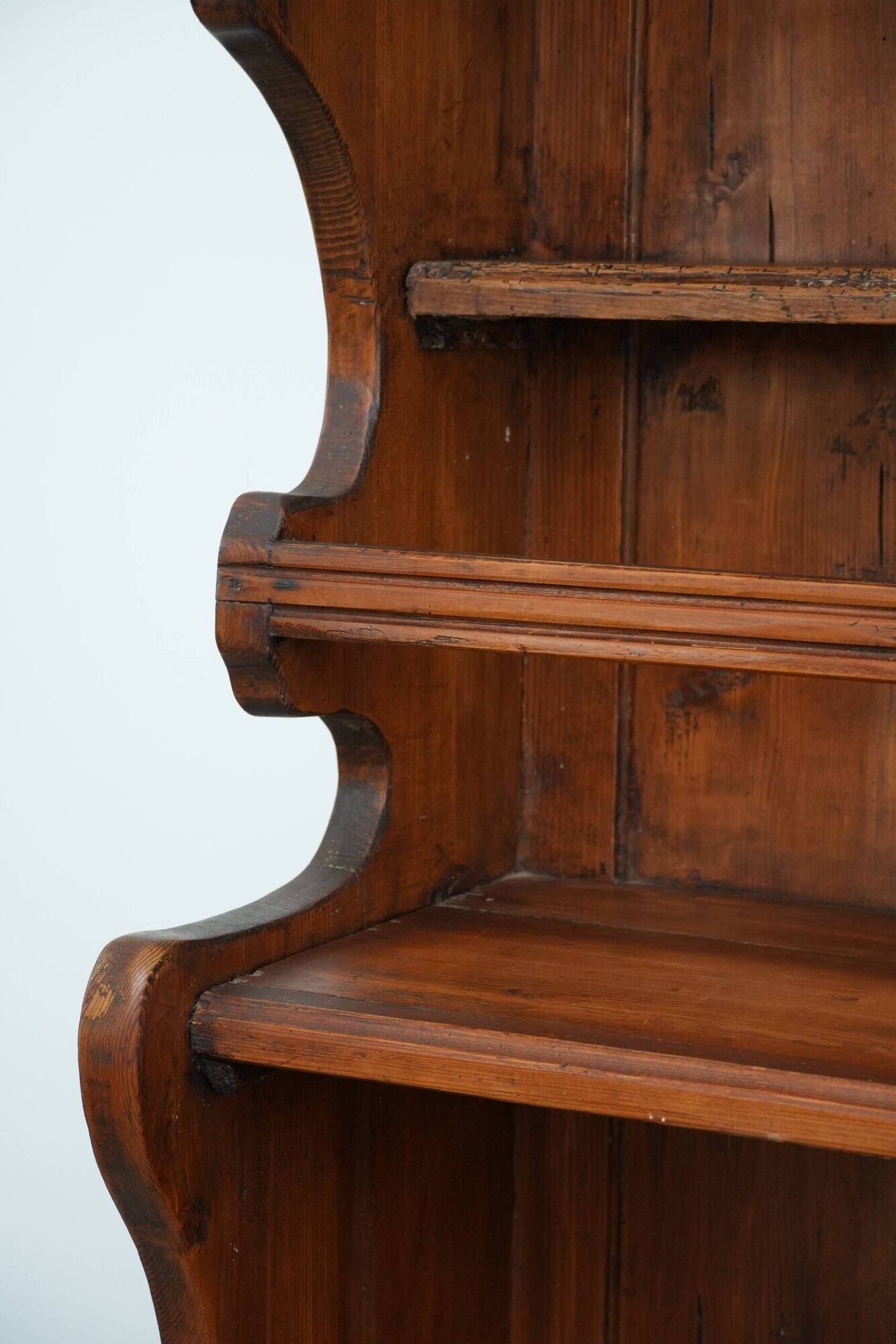 Unique late 18th / early 19th century book / buffet / shelving cabinet with a beautifully weathered patina