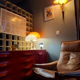 Pairs of armchairs and ottoman by Soda Galvano for Lied Mobler, Norway 1970