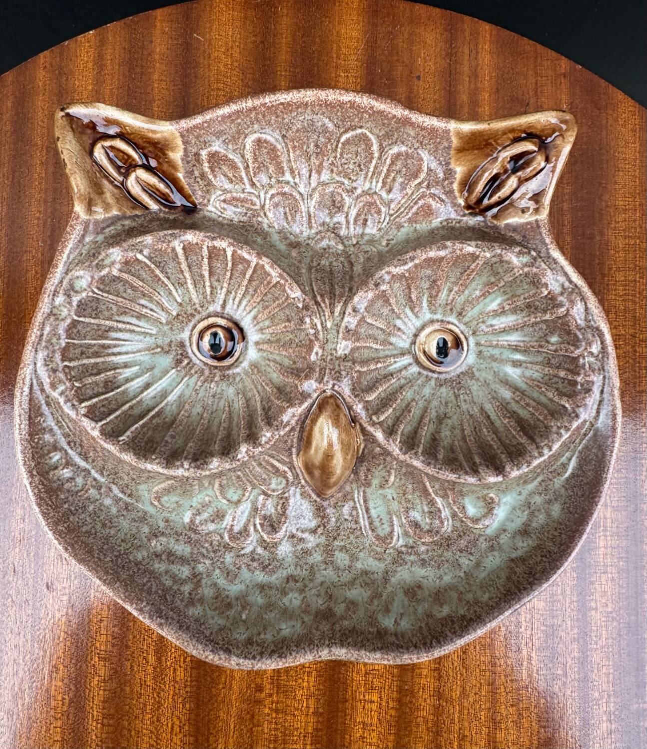 Ceramic owl catchall Vallauris 1960s