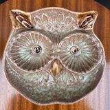 Ceramic owl catchall Vallauris 1960s