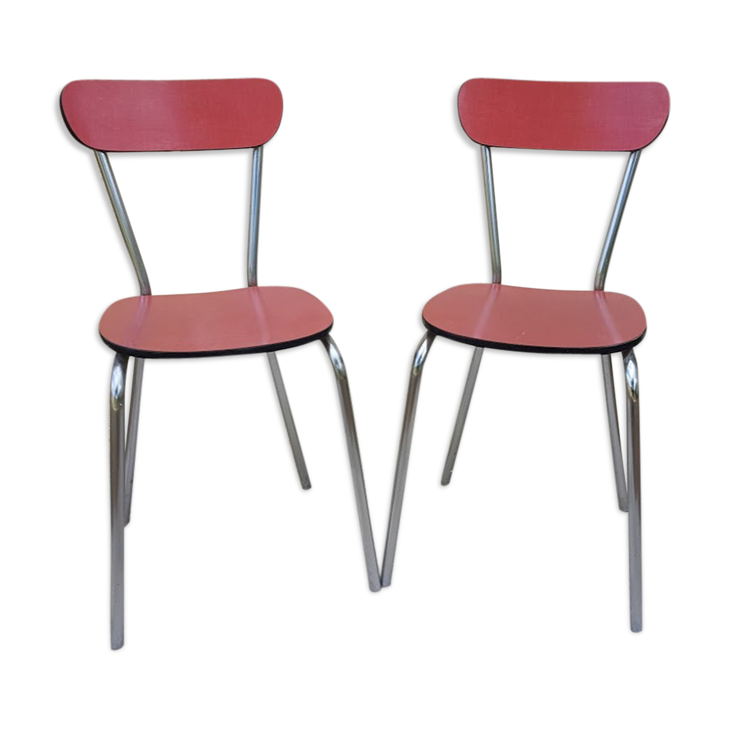 Set of two Formica chairs