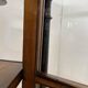 Biedermeier Vitrine in Walnut & Brass with Three Sides Glazed, South Germany, 1830