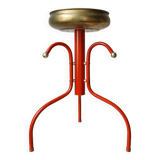 Red & gold metal tripod plant holder