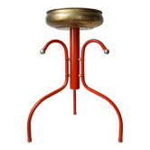 Red & gold metal tripod plant holder