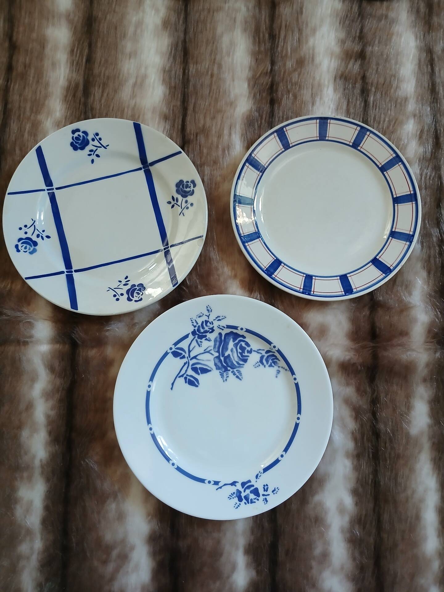 12 mismatched vintage dessert plates