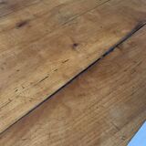 Large vintage farmhouse table from the 50s in solid wood (oak)