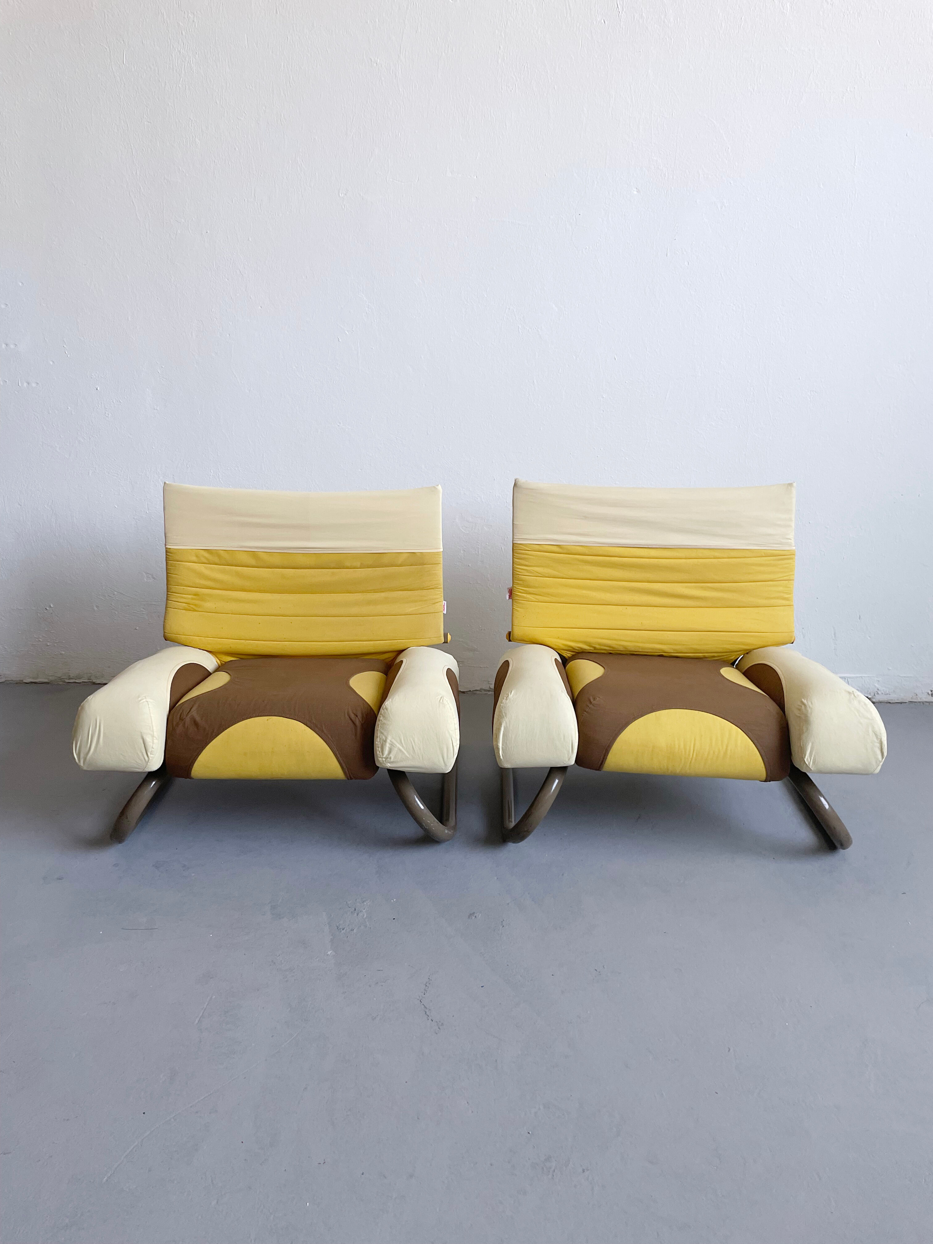 Paire de fauteuils 'Peter Pan', Michele De Lucchi pour Thalia&Co, Italie, 1982