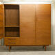 Danish Scandinavian wardrobe signed Sven Ellekaer 1960 3 doors 2 drawers with mounting plan