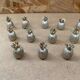 Set of 12 vintage gold metal pineapple shaped table place markers