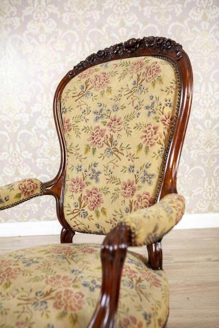 Antique Baroque Revival Armchair, 1890s