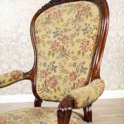 Antique Baroque Revival Armchair, 1890s