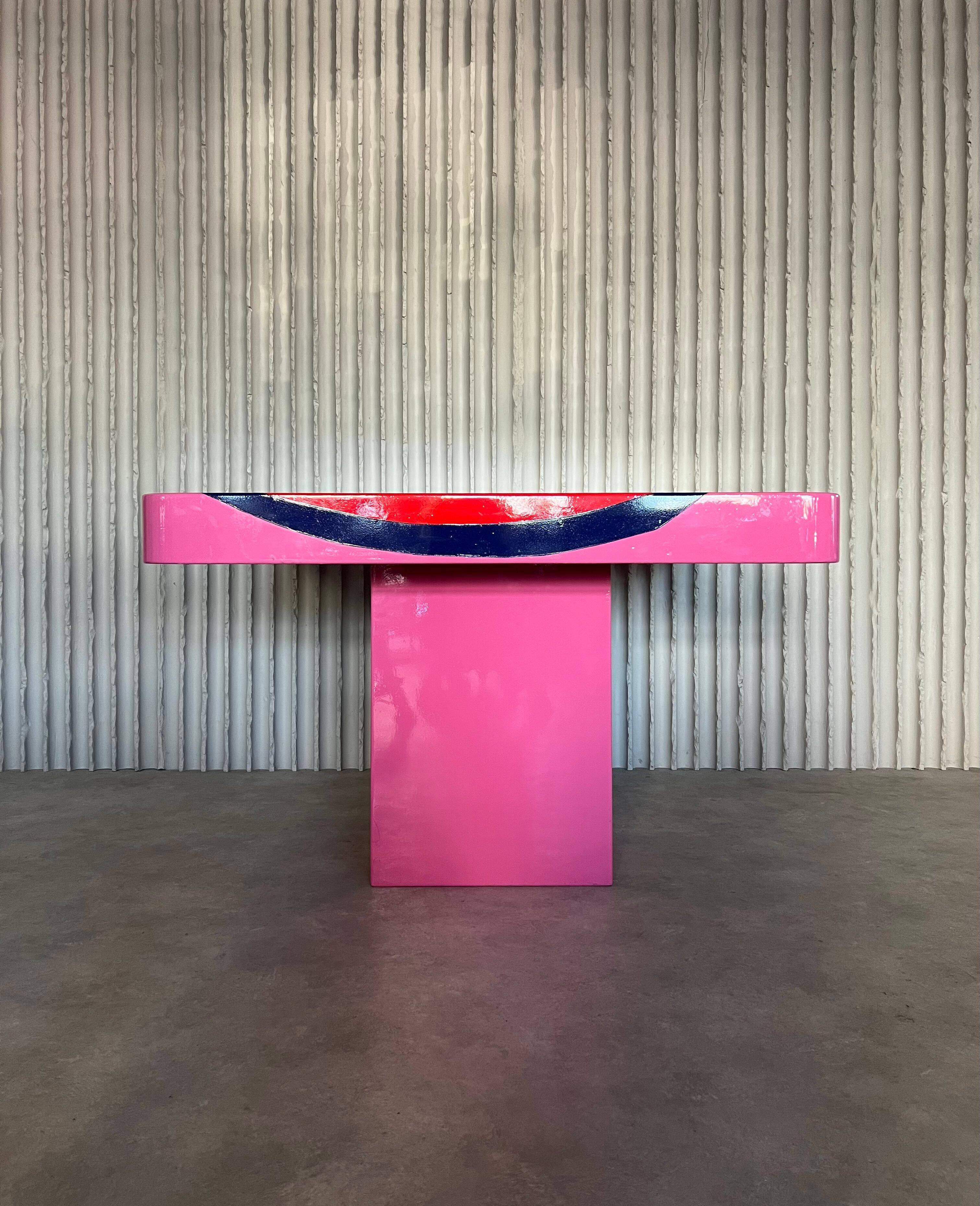 Pop art dining table, 1980s