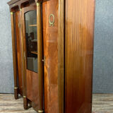 Empire library in varnished mahogany around 1950