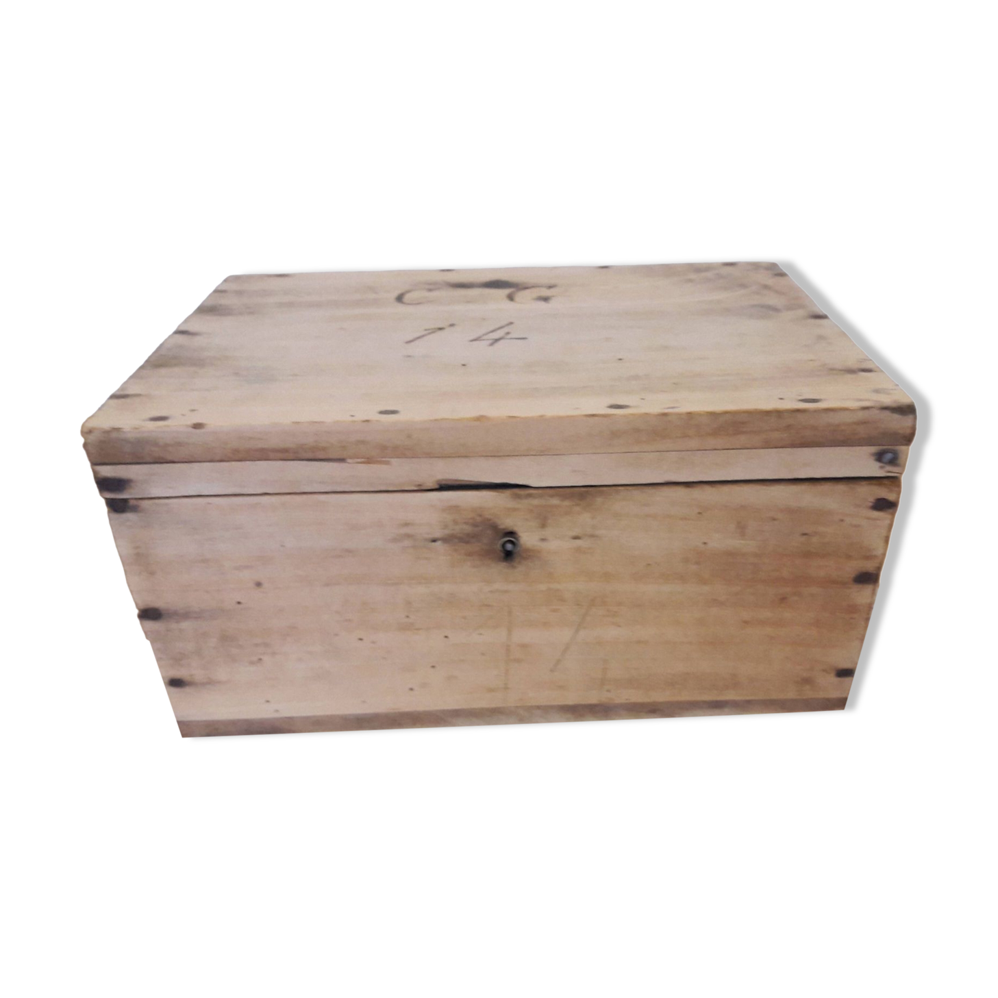 Old wooden box