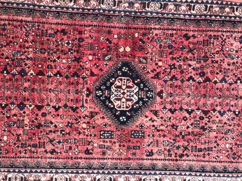 Abadeh rug Persian hand made vintage