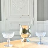 Silver metal ice bucket