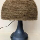 Pair of jute lampshades, 1970