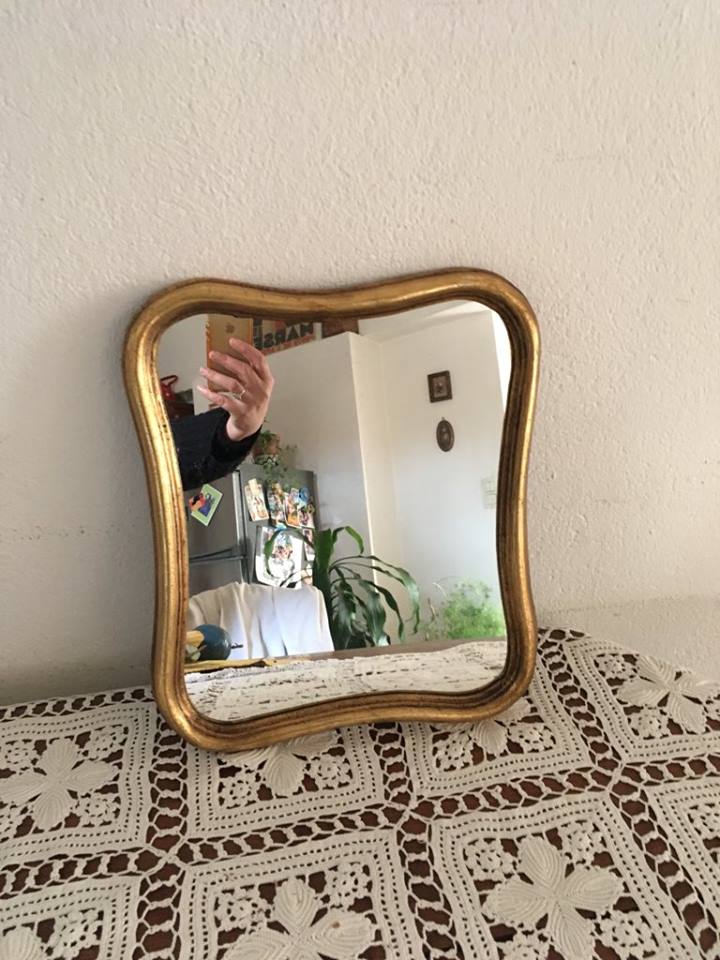 Mirror to the frame gilded to the original form 28 x 34cm