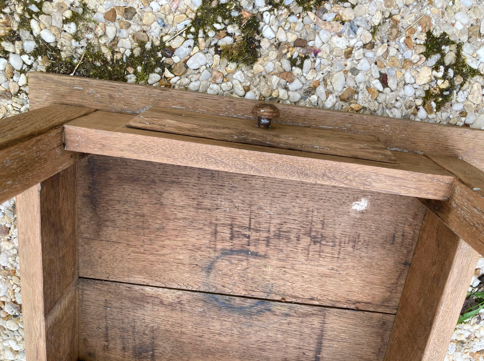 Small vintage farmhouse coffee table
