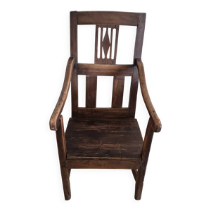 Fauteuil Noyer Rustique - fin xix