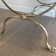 Neoclassical brass style coffee table with dolphin head decoration