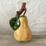Vintage ceramic bottle in the shape of a pear.
