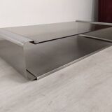Stainless steel coffee table design Roche Bobois