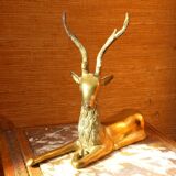 Massive brass deer