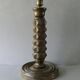 Turned wooden lamp, Charles Dudouyt style, around 1950.