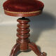 Piano stool on foot tripod XlXth