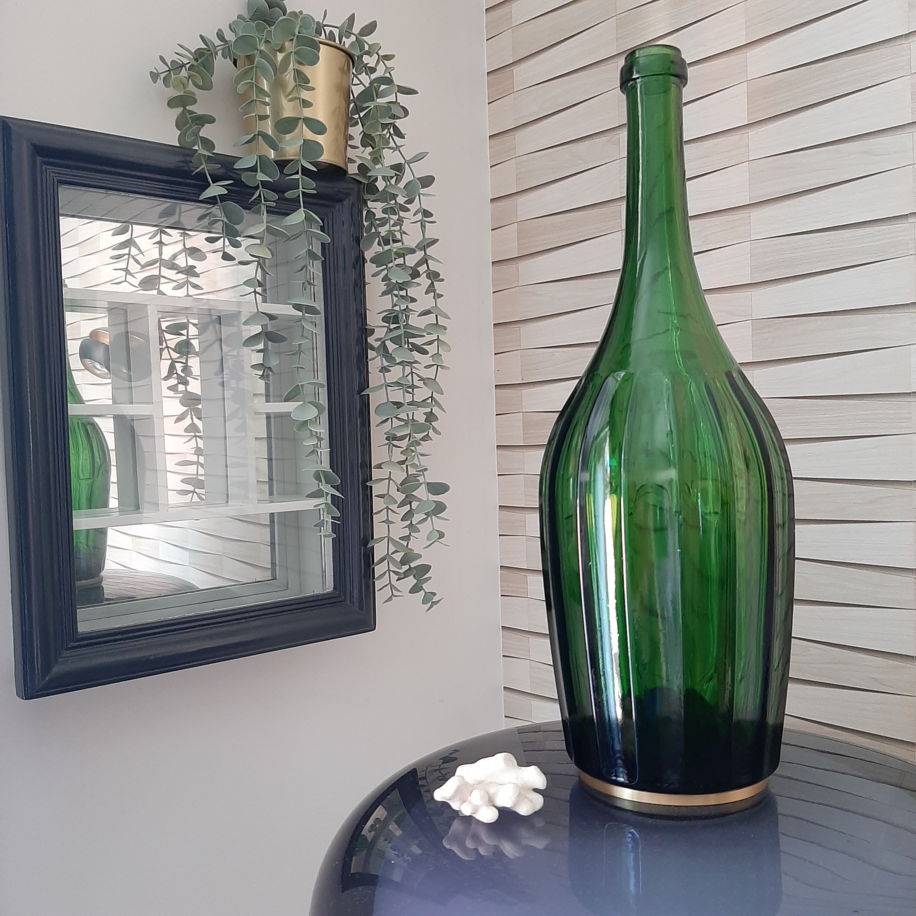 Vintage green bottle