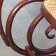 Superbe fauteuil à bascule vintage en bois courbé