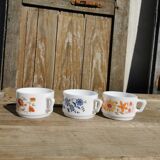 3 tasses à café vintage