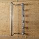 Vintage aluminum coat rack (6 hooks)