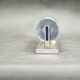 1930s Bauhaus Chrome Wall Light with Cream Opaline Glass, Czechoslovakia