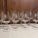 8 crystal wine glasses from the 1925/1930s - Camp Romain wine logo.