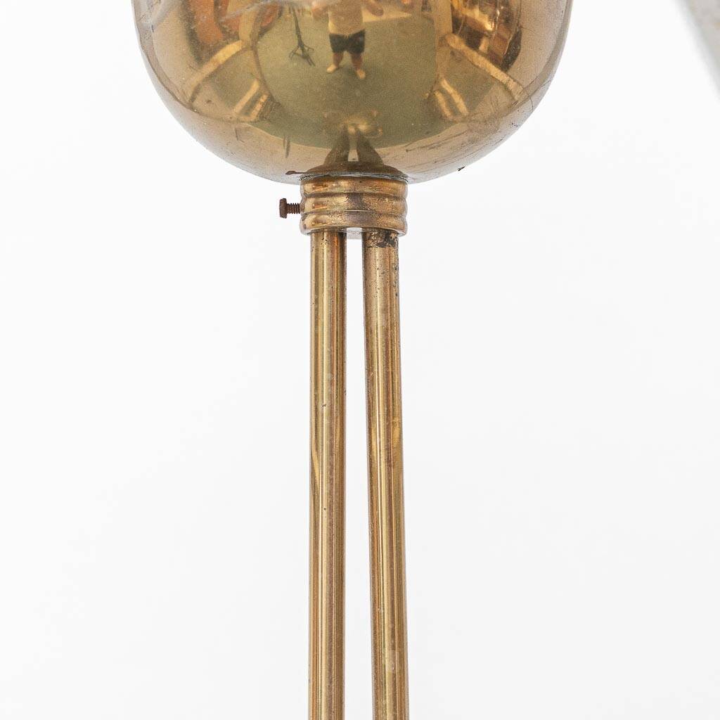 Vintage Barovier & Toso chandelier in transparent glass and brass, elegant 1940s design