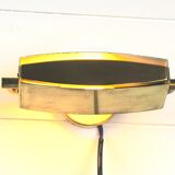 Pair of brass wall lights, Lita, France, 1970s