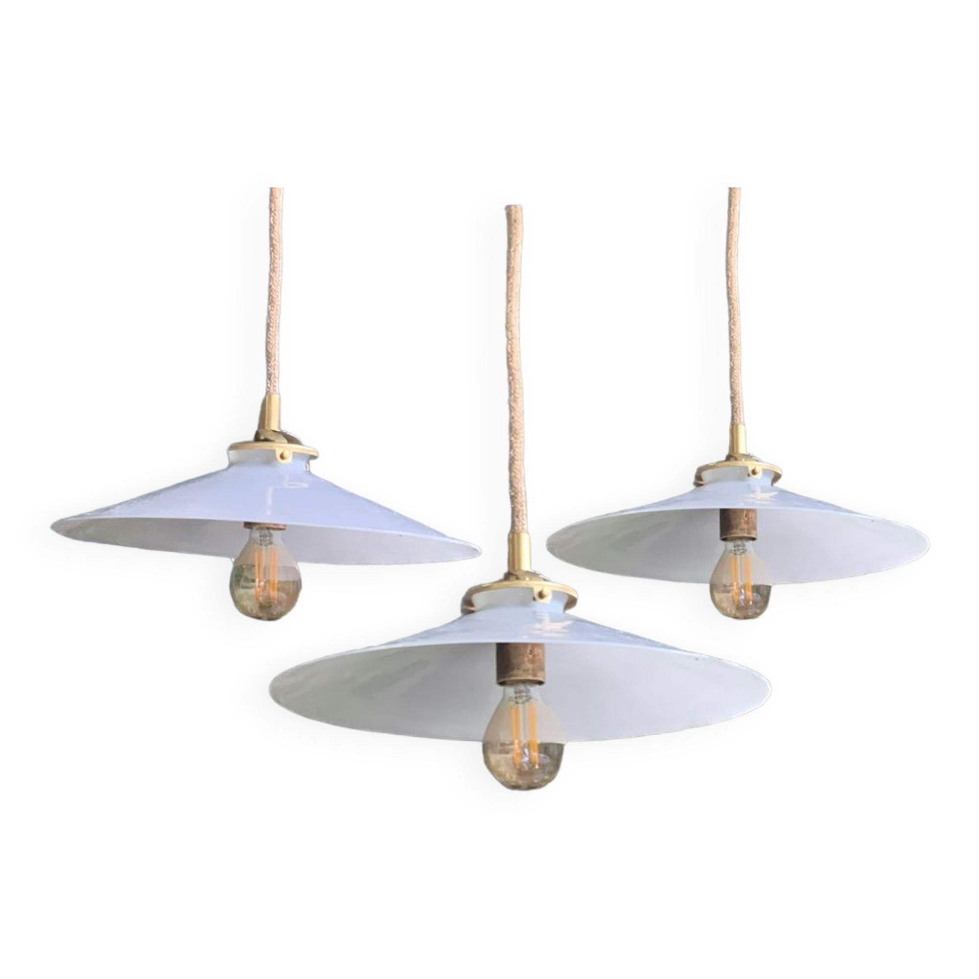 Trio of bistro opalines 1920 rope thread