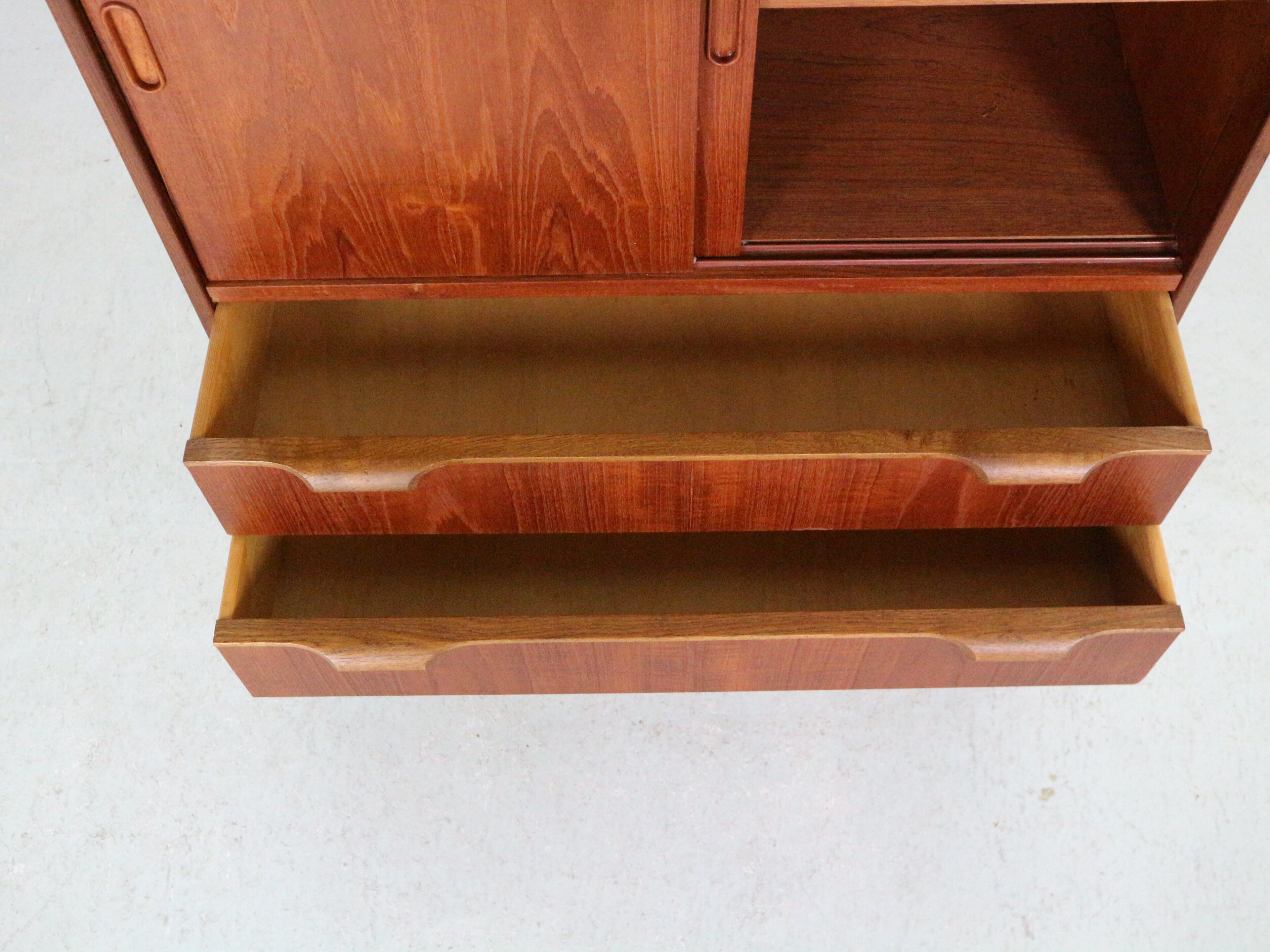 Mid- century modern  teak bookcase, cabinet, 1960 Denmark