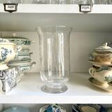 Vase en verre transparent