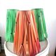 Set of 3 lampshades vinyl tapes plastic design 50s - 60s