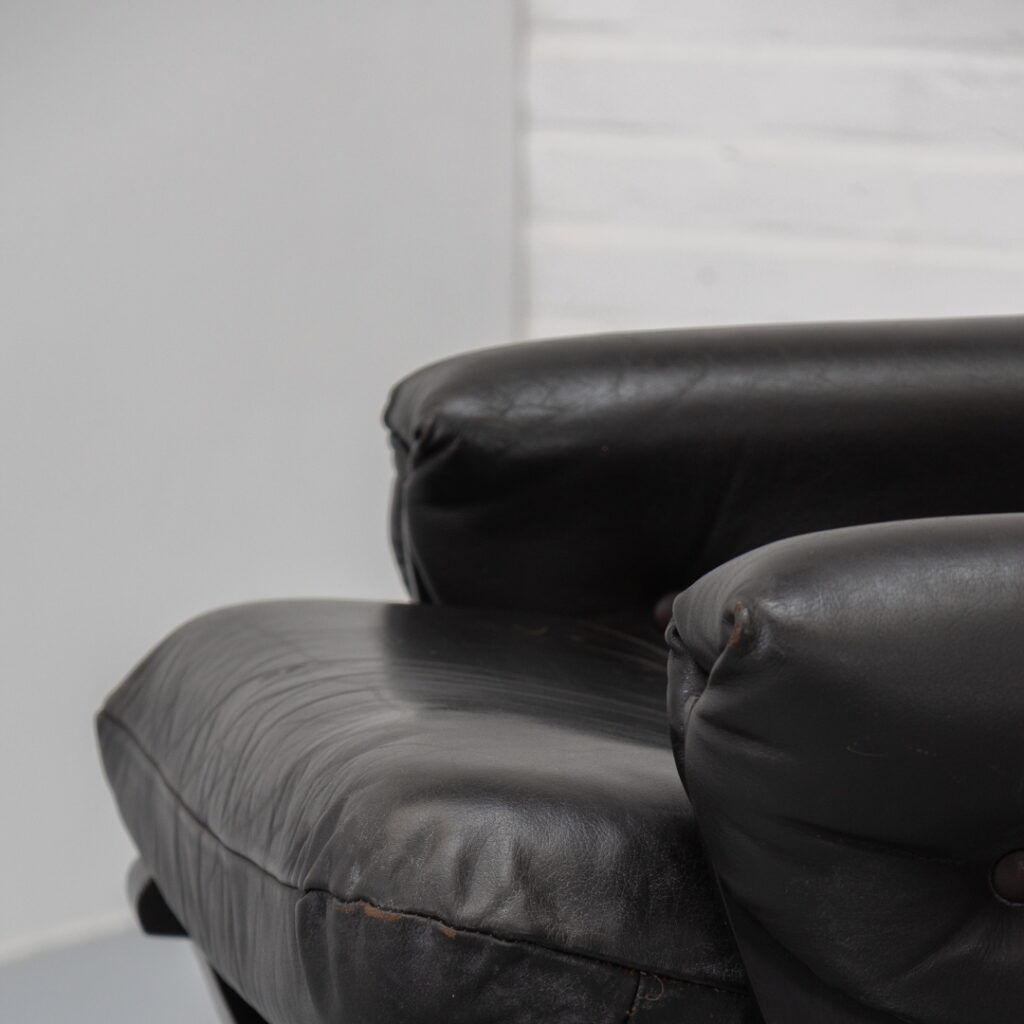 Bentwood & Leather Lounge Chair 1970s
