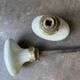pair of antique porcelain handles