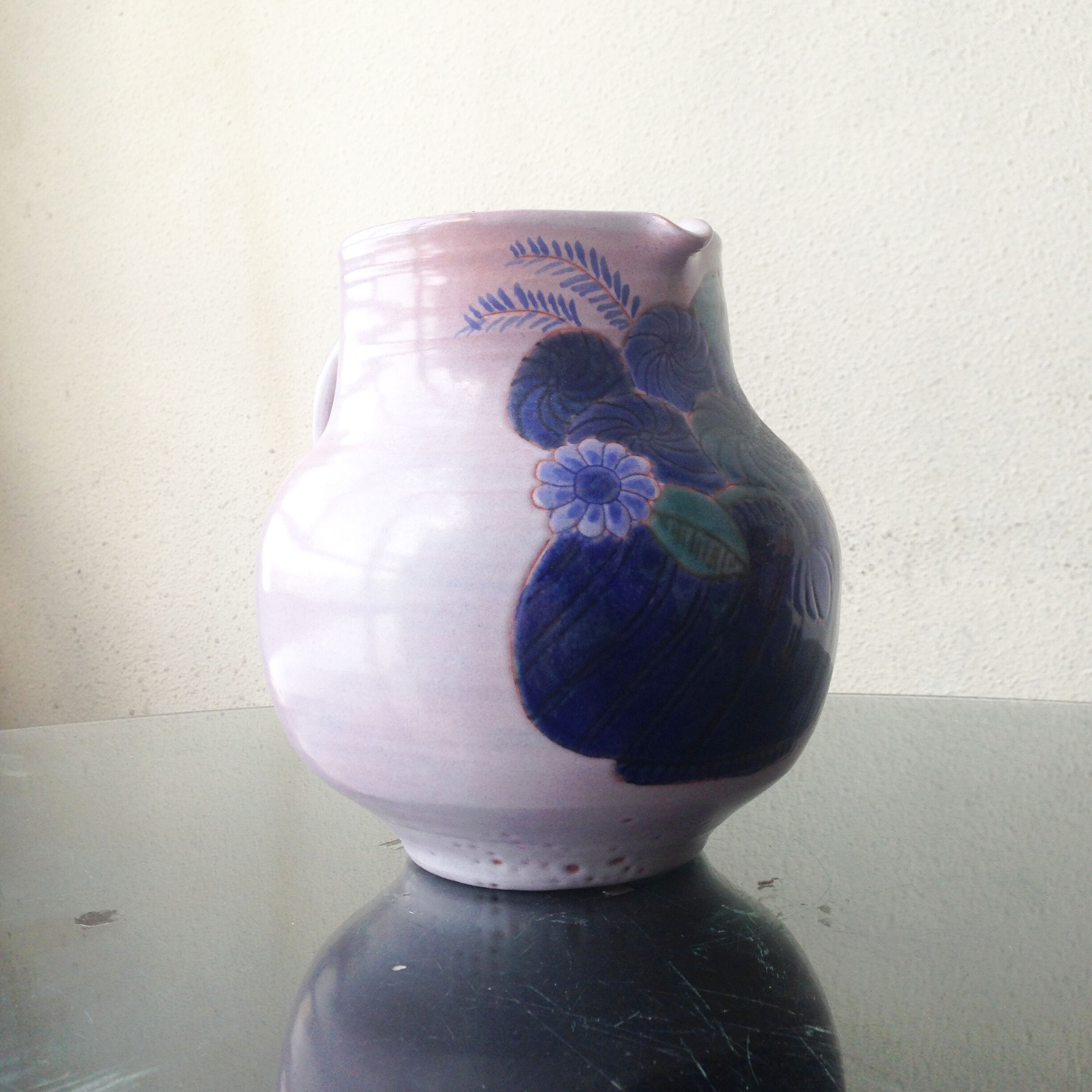 Vintage ceramic vase of the Frère Cloutier 1960