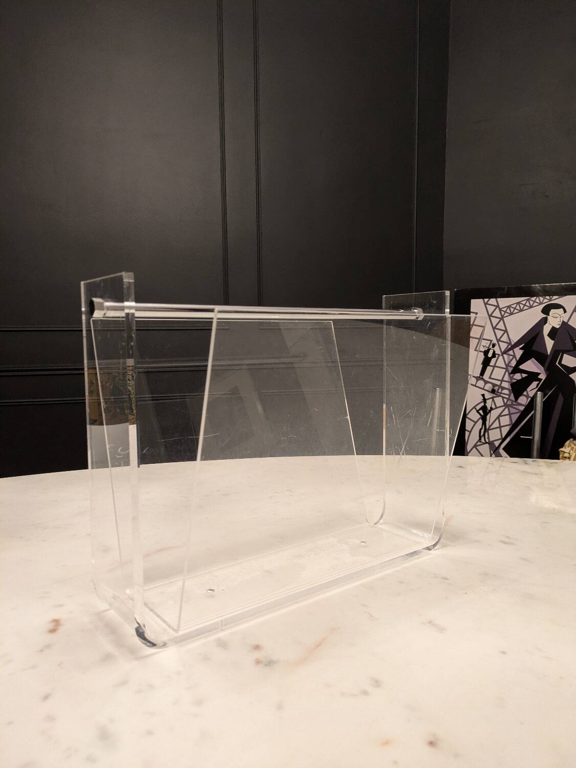 Magazine rack to David Lange